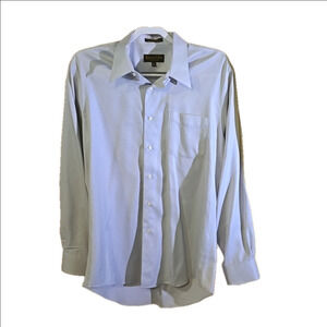 Roberto Villini Collezione Men's 15-1/2 (34/35) Gray Button Up Dress Shirt